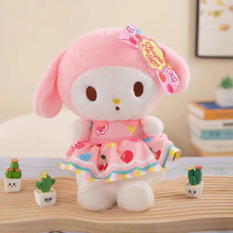 Hello Kitty My Melody Plush Toy With Soft Short Pile For Collector Display And Gift Use
