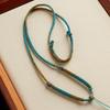 Hand-Woven Eight-Strand Unisex Necklace Rope for Pendants, Jade, Beeswax, Thangka