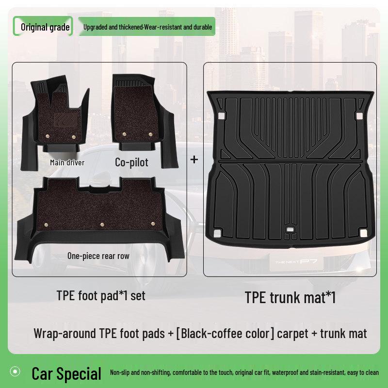 2026 Hongqi HS6 PHEV TPE Full Coverage Floor Mats - Custom Car Carpet Interior.