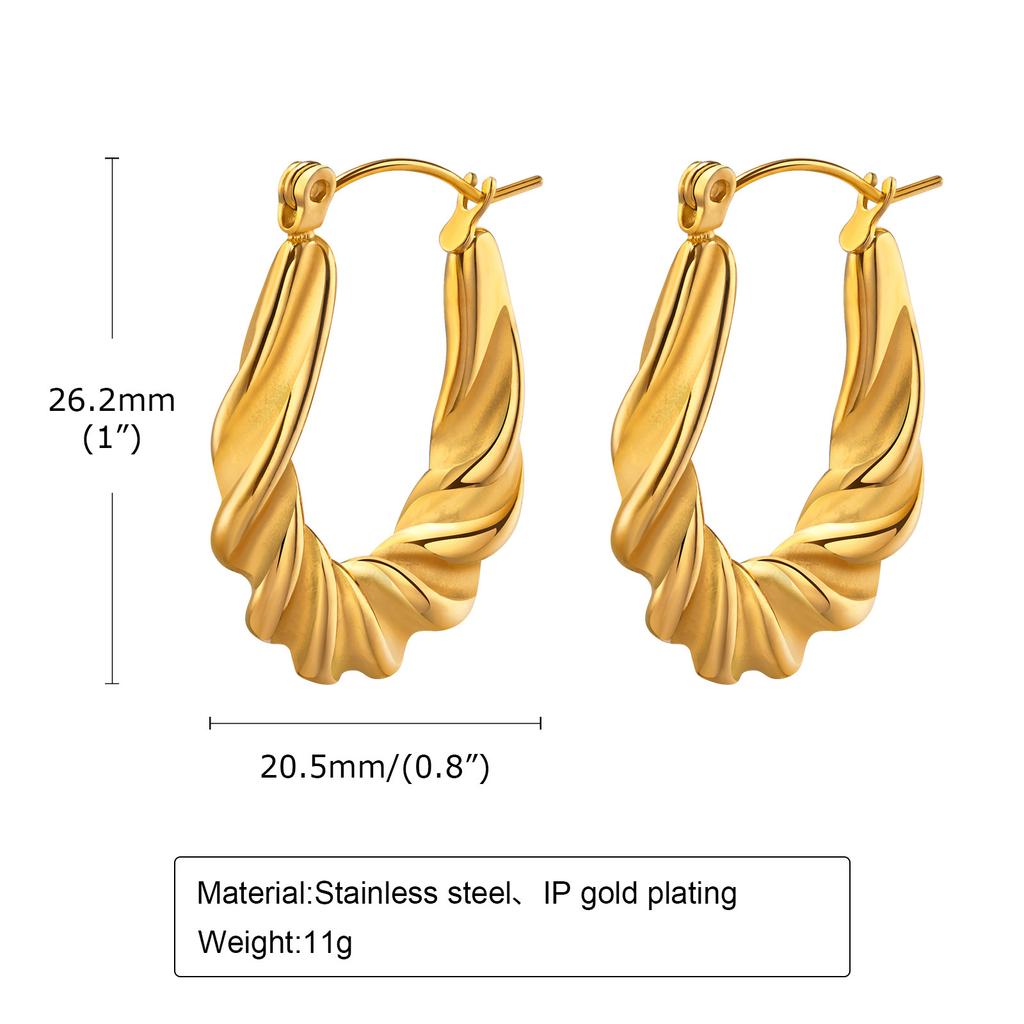Dainty Gold Color Stud Earrings for Women, Anti Allergy Stainless Steel Ear Gifts To Mom Wife Friend, Birthday Party Ear Jewelry