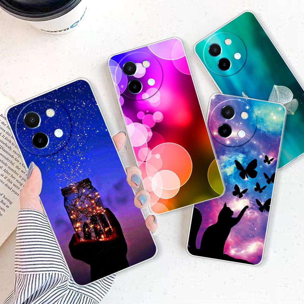 For Vivo Y38 5G Case Back Cover For Vivo Y18 /Vivo Y18E Funda Clear Soft Silicone Phone Case on VivoY38 Y 18 Y18E Protect Coque