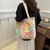 Stylish Colorful Canvas Tote Bag For Women Perfect For Casual Commuting And Daily Use