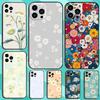 Daisy Fresh Style Phone Case For IPhone 17 Air 16 15 14 13 Pro Max 11 12 Black Silicone Cover