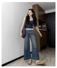 Women's High-Waisted A-line Tencel Jeans - Summer Slimming Crop, Wide-Leg, Straight Fit for Petite & Pear Shapes