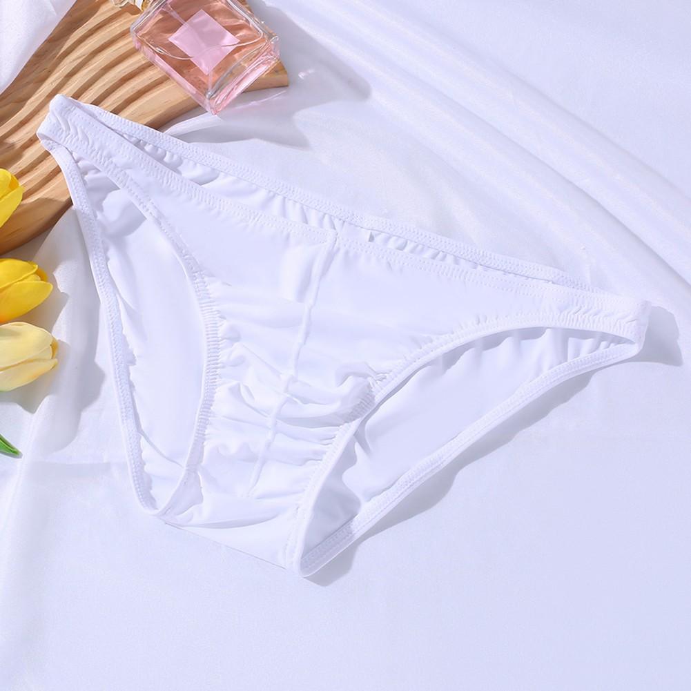 Summer Bulge Pouch Thongs Trunks Sexy-Low Rise Bikini Briefs Underwear For Mens