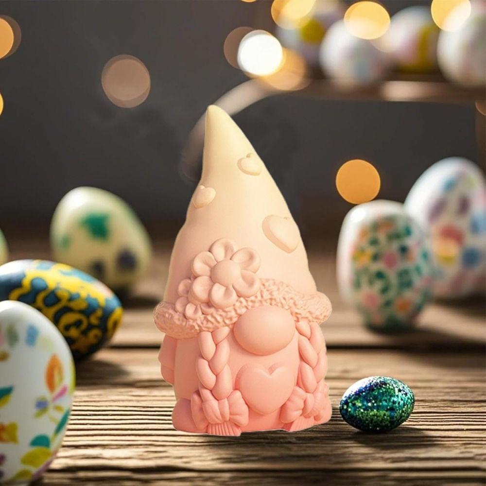 DIY Craft Chocolate Mold Heat-Resistant Candle Making Tool Portable Easter Dwarf Mold  Craft Art