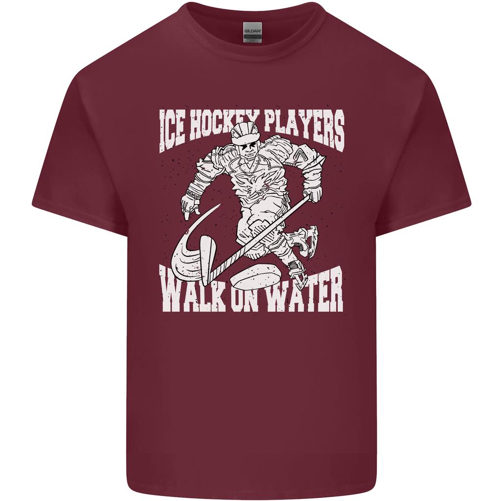 Ice Hockey Players Walk On Water Unisexs Light Cotton TShirt
