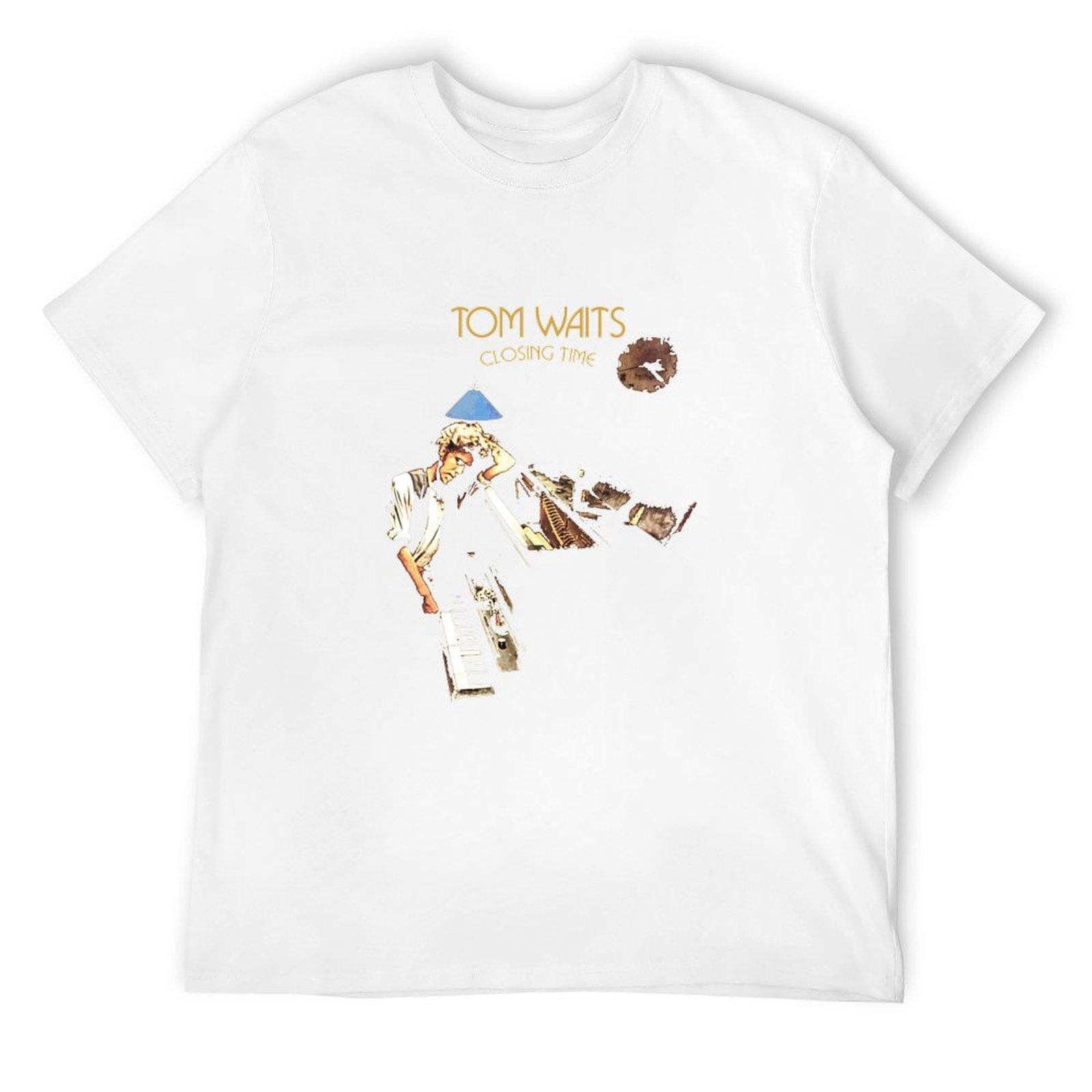 Том Уэйтс Closing Time Альбом Футболка дешевые вещи оверсайз заготовки дизайнерская футболка мужская S