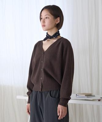 Juliapepe Soft V-Neck Cardigan (Brown)