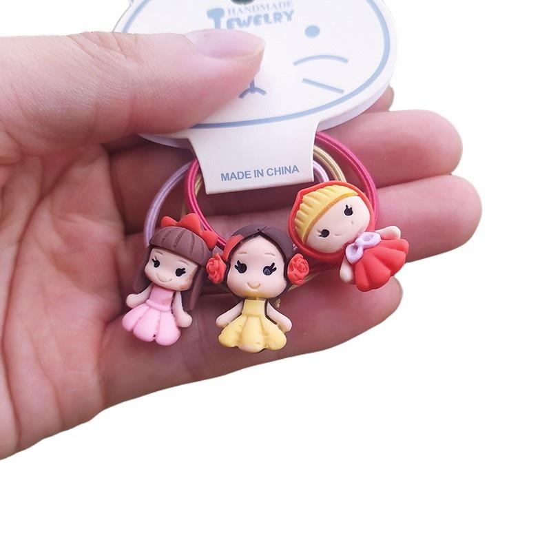 3PCS New Cute Cartoon Clouds Rainbows Princess Headwear Kids Elastic Hair Bands Children Tie Girls Accessories Baby Headdress