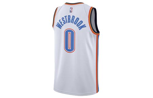 Koszulka do koszykówki bez rękawów Nike X NBA Russell Westbrook Edition Association Biała 864437-100 L brown
