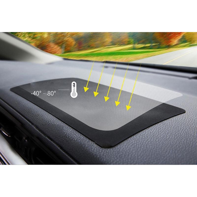 Black Car Dash Grip Mat Mobile Phone Holder Anti Slip Silicone Super Sticky Pad Dashboard Mat Interior Accessories