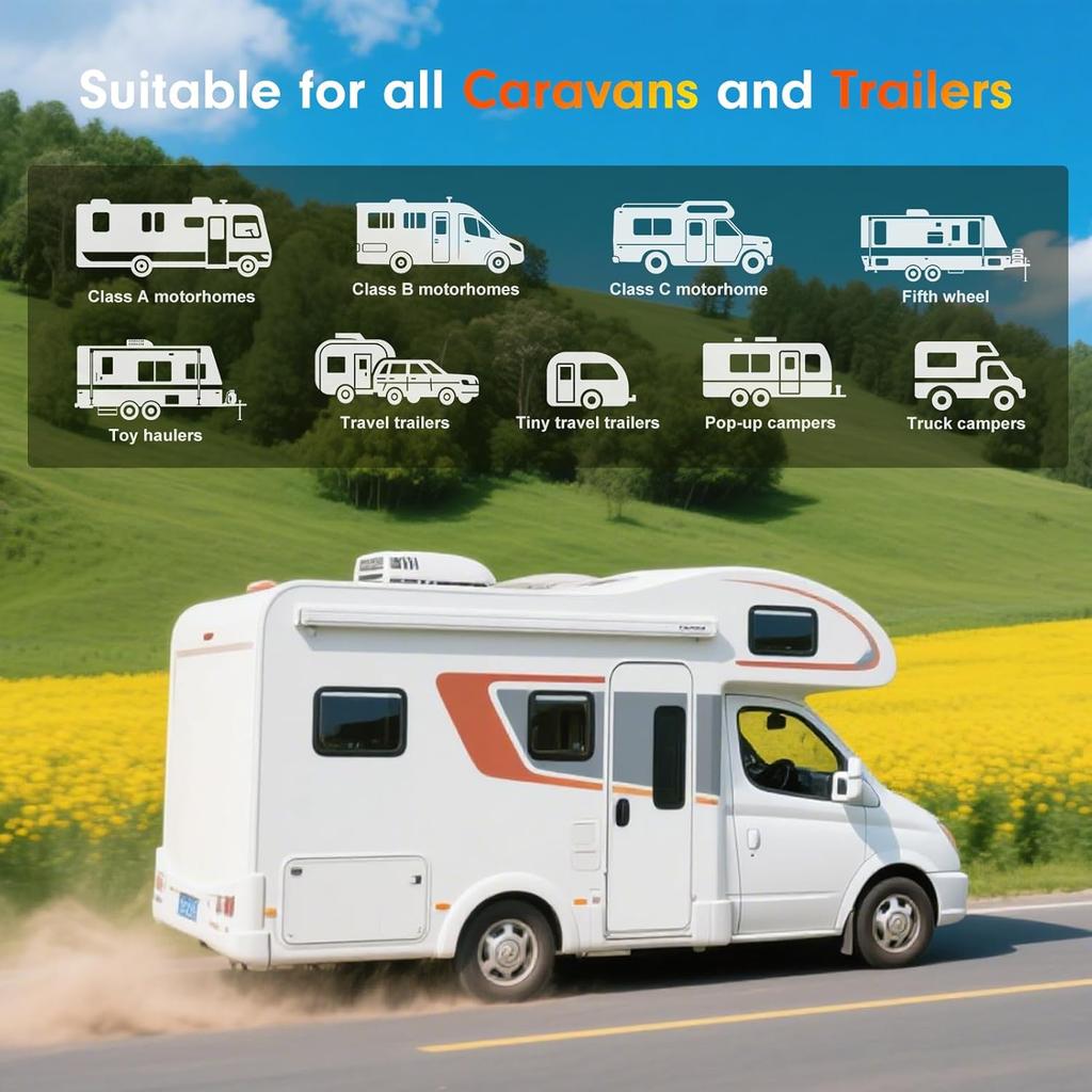 GEARGO RV Leveling System - Smart Wireless Leveler For Travel Trailers, Easy Setup & Real-Time Alerts, Must-Have Camper Accessories (No App Needed)