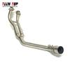 Stainless Steel Motorbike Exhaust Pipe For Yamaha Tmax500 Tmax530 Front Link Pipe Tmax 500 530 Exhaust Header Fit 51mm Muffler