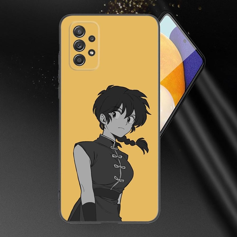 Anime R-RANMA 1 2 Phone Case For Samsung Galaxy A13,A21s,A22,A31,A32,A52,A53,A71,A80,A91 Soft Black Phone Cover