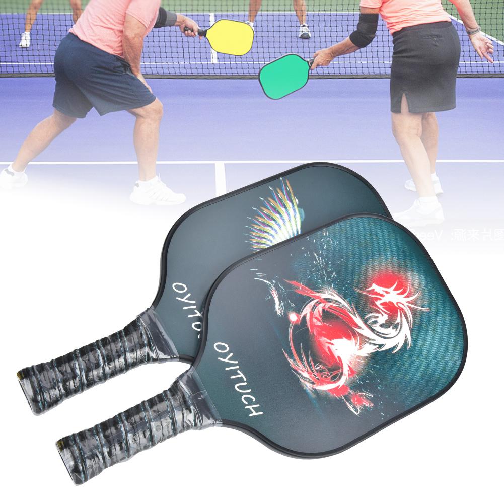 Pickleball Paddles Set Carbon Fiber Rackets with Balls and Storage Bag Sports Equipment
