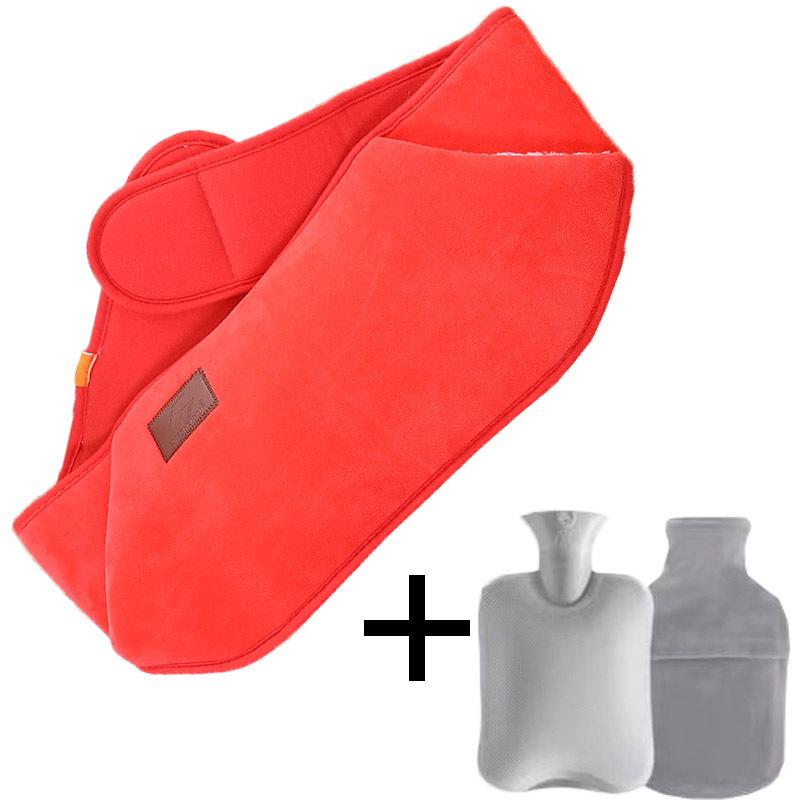 Set Protector Călduros Talie și Abdomen – Sticlă cu Apă Fierbinte Piese Three-Piece Încălzitor de Iarnă