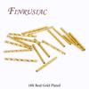 Tube Spacer Bead,18K Gold Plated Straight Tube Beads For Jewelry Making Supplies,DIY Bracelets Necklaces Accessories