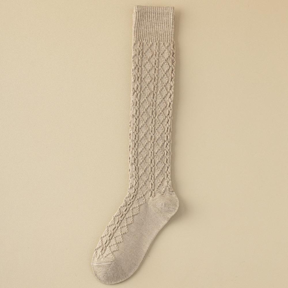 Varme knestrømper ensfarget retro sokker koreansk stil damestrømper jenter