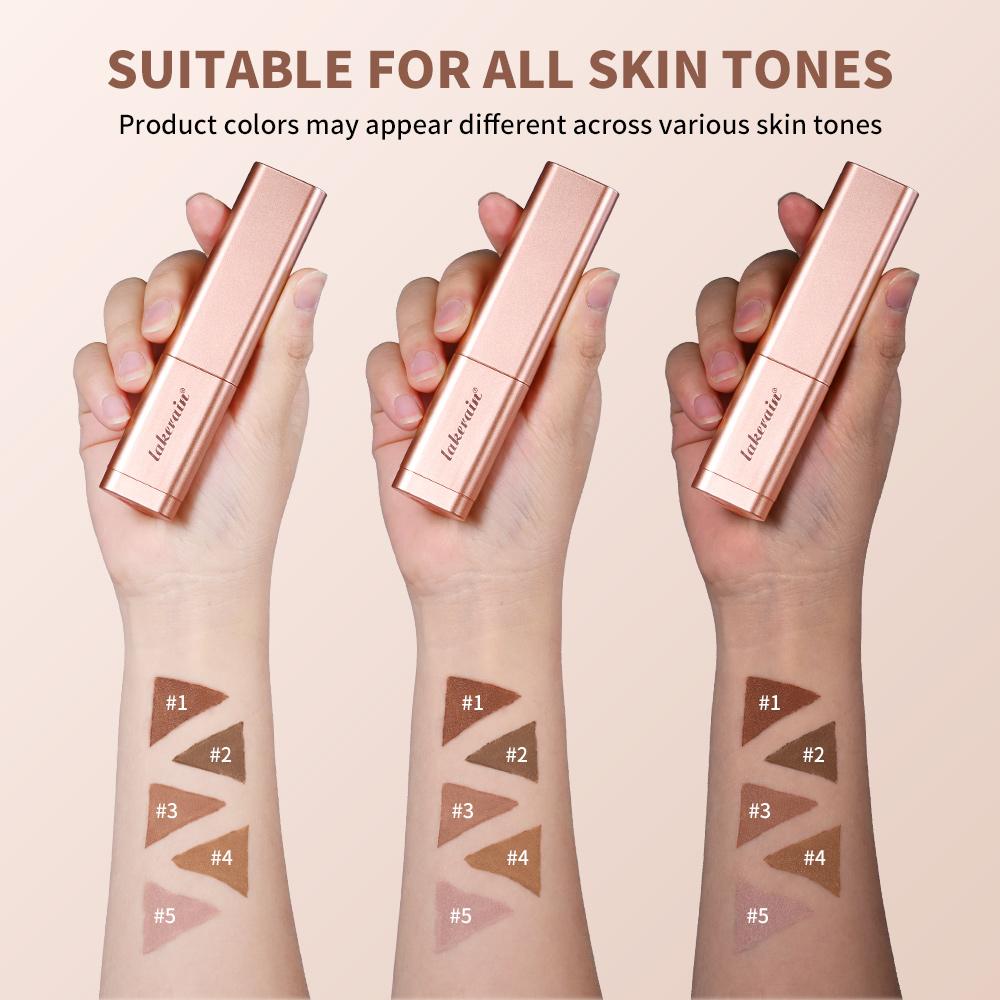 2Pcs Cream Bronzer Stick Smooth Blendable Face Contour Shading Stick Waterproof Long Lasting Natural Sun‑Kissed Bronzing Makeup For All Skin Tones