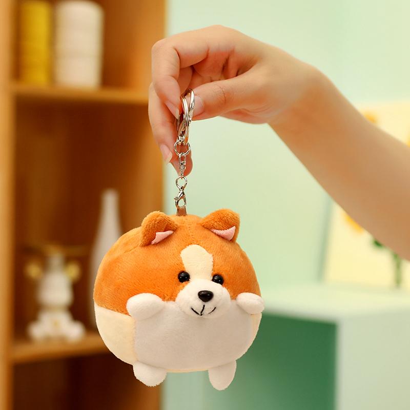 High-Quality Kawaii High-Quality Corgi High-Quality Dog High-Quality Plush High-Quality Pendant High-Quality Plush High-Quality Toy High-Quality Bag оранжевый