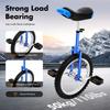 Outdoor Wheel Unicycle, 16Inch One Wheel Bike Adjustable Seat Exercise Bicycle for 7-60 Years Old, Outdoor Sports Fitness
