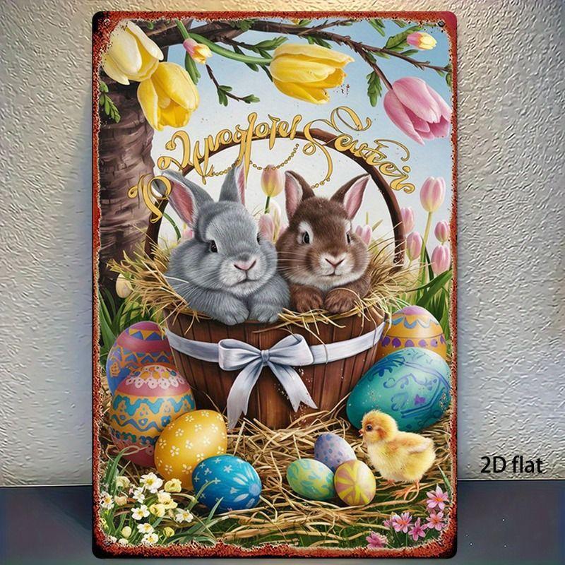 Metal Painting Russian Easter Theme Religious Home Wall Art Decor Religious Easter Gift