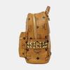 [Pre-Owned] Classic Allover Logo Studded Three-In-One Coated Canvas Shoulder Crossbody Backpack - Good #5MJAAC