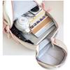 Zaino Gatto Kawaii Ita Bag Grande Capacità Zaino Scolastico in Nylon con Tasca Trasparente per Pin Zaino Anime Carino per Ragazze