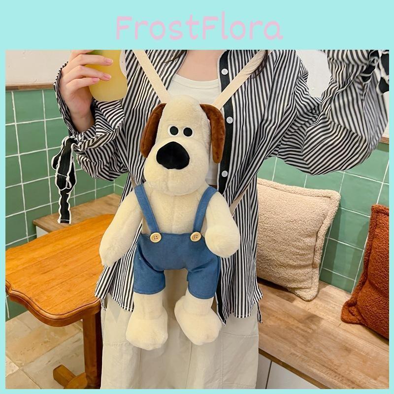 Wallacegromit Backpack Plush Wear Clothes Dog Bag Cartoon Toy Kids Gift Cute