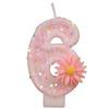 Creative Pink Sunflower Number Birthday Candle Cake Decoration 0-9 Number Candle