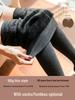 Plus Size Velvet Lined Warm Tights - No Sag Footed Leggings for Spring and Autumn - Supports Up to 200 Jin
