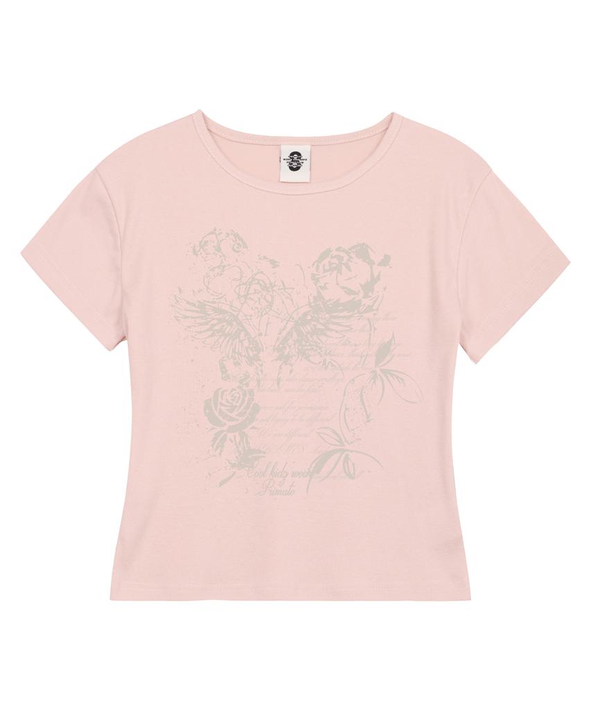 PRIMATE Rosy Women'S Short Sleeve T-Shirt With Rib 6 Colors