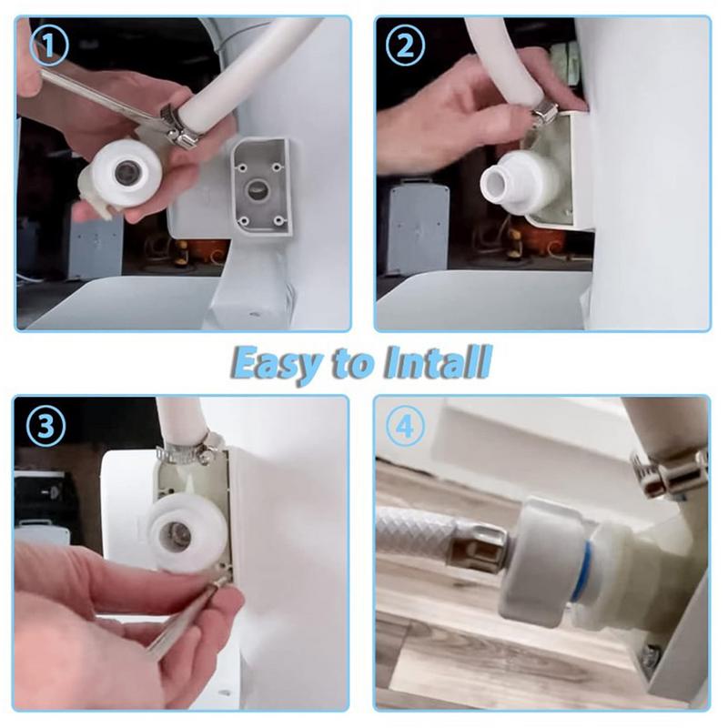 RV Toilet Valve Replacement Kit RV Water Valve Kit Leakproof RV Toilet Water Valve For RV Parts And Accessories