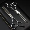 6.5.6.0 inch LH02 pattern double-sided sword hair scissors, hair scissors flat cutting teeth scissors H