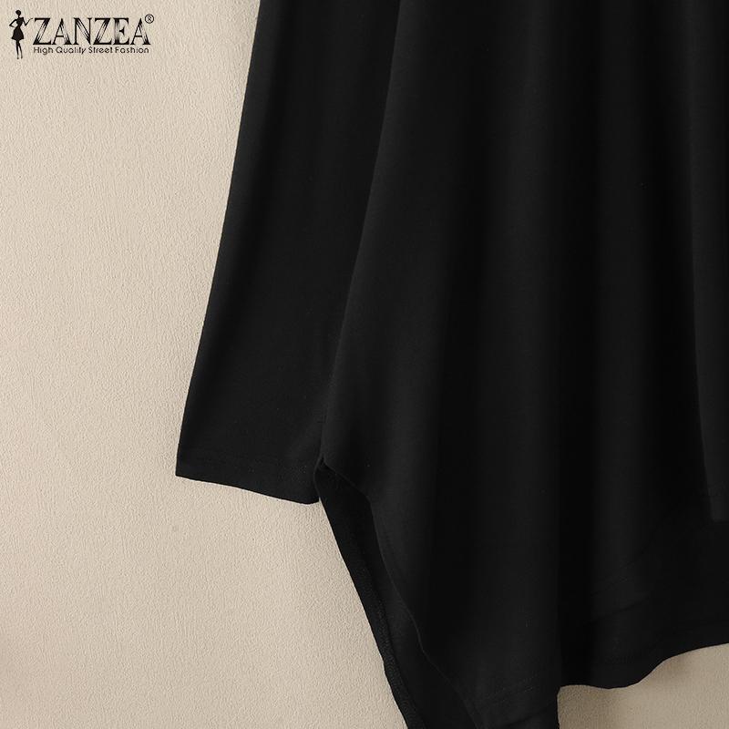 ZANZEA Bluză lejeră cu mânecă lungă, lejeră, pentru femei