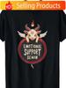 TShirt 100 Cotton Crew Neck In Black with Kawaii Demon Pentagram Print Ideal for Casual Wear Gardening Clothes Black
