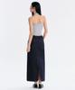 MUSINSA STANDARD WOMAN Women'S Lightweight Denim Maxi Skirt [Deep Indigo]