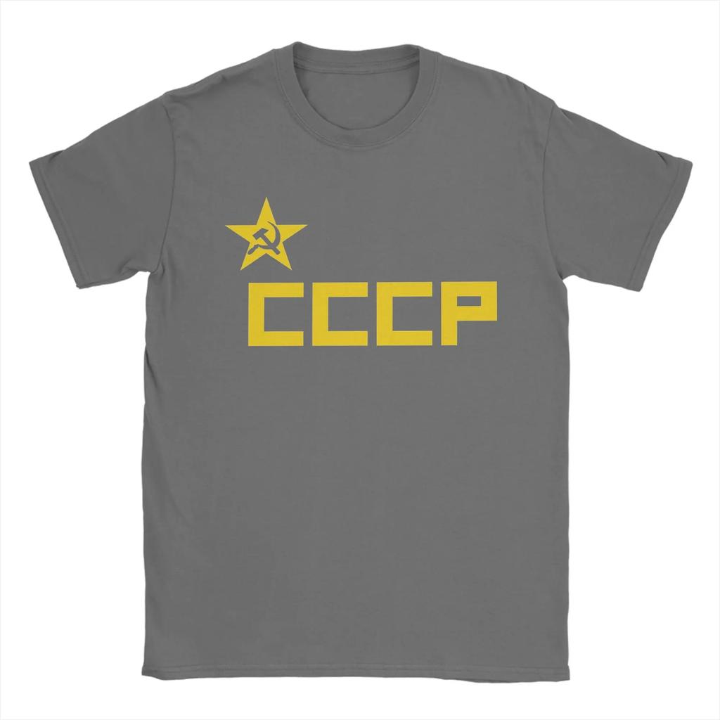Oversized Tshirt Summer Cccp Star Trending T Shirts Cotton Tee Shirt For Male Y2k Classic Cheap Short Sleeve Tops