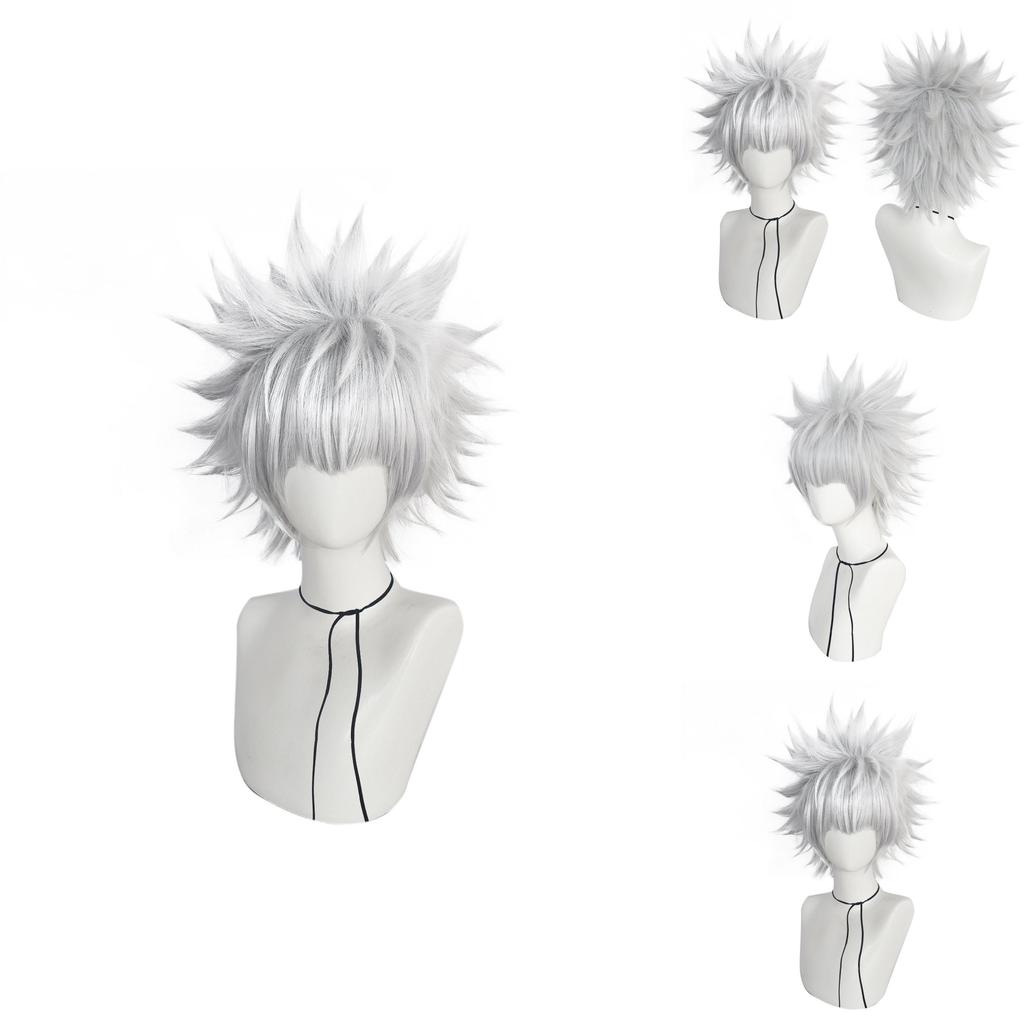 Hunterxhunter Cosplay-Perücke aus Hochtemperaturseide für Rollenspiele und Kostümveranstaltungen