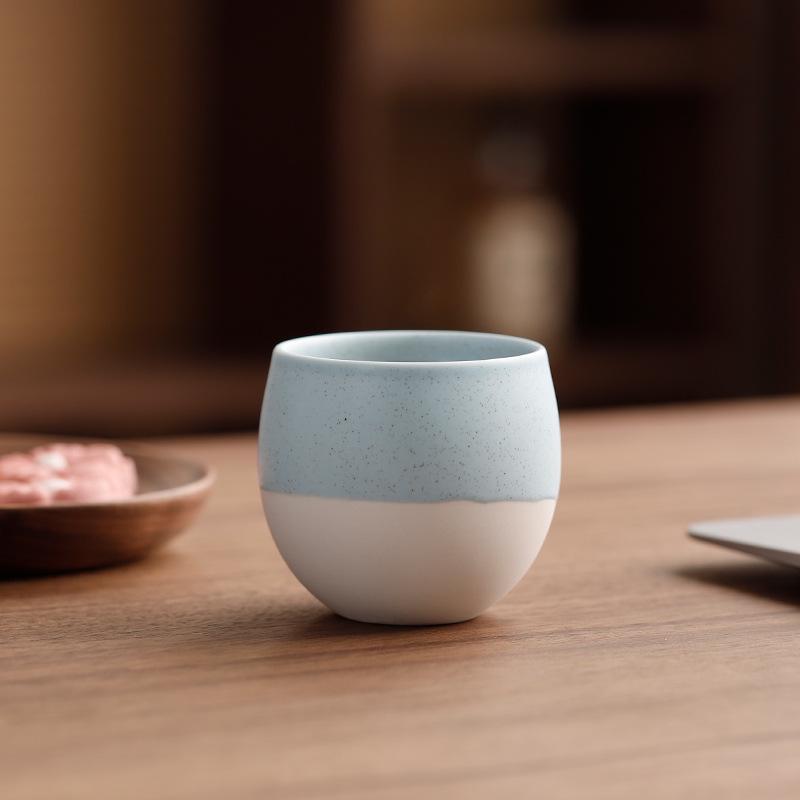 Japanese Ceramic Teacup - Retro Kiln-Glazed Pottery for Tea or Coffee