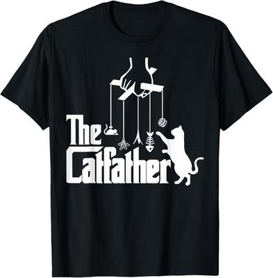 Roligt Kattpappa Liv Katfadern Fars Dag Herrar Vintage T-shirt unisex T-shirt