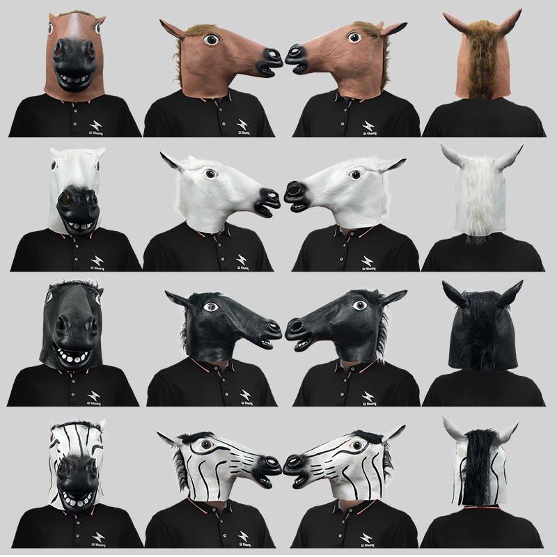 Klassische lustige Pferdekopfmaske für Partys und DIY-Kostüme Perfekt für Halloween und Festivals