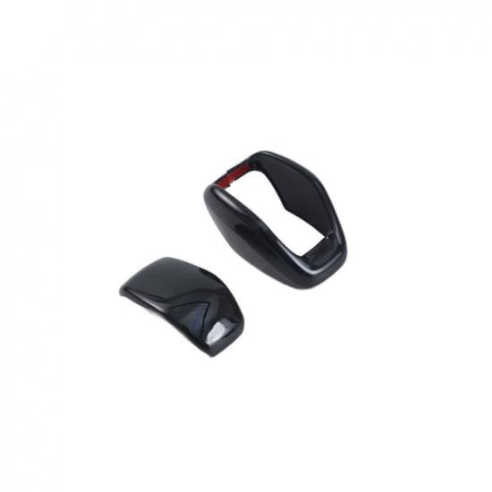 Bright Black Gear Shift Knob Cover 2pc For Toyota Grand Highlander 2024 2025