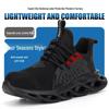 Men's Steel Toe Safety Work Shoes - Anti-Smash, Anti-Puncture, Lightweight, Comfortable, Wear-Resistant