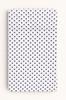 Cotton Fitted Sheet for a Crib 140x70 Cm - Black Polka Dots