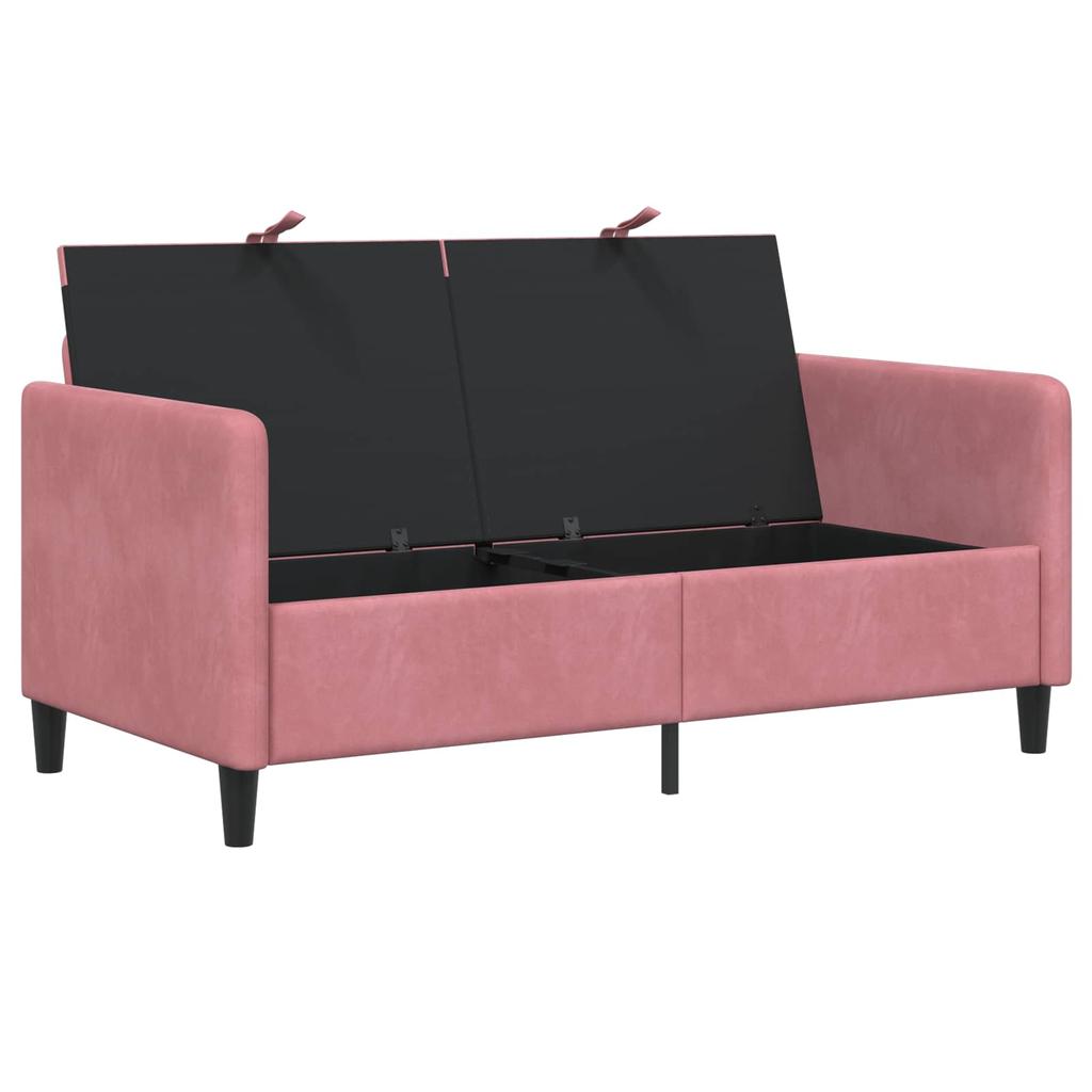 Storage Sofa In Pink 152 X 78 X 87 Cm Polyester