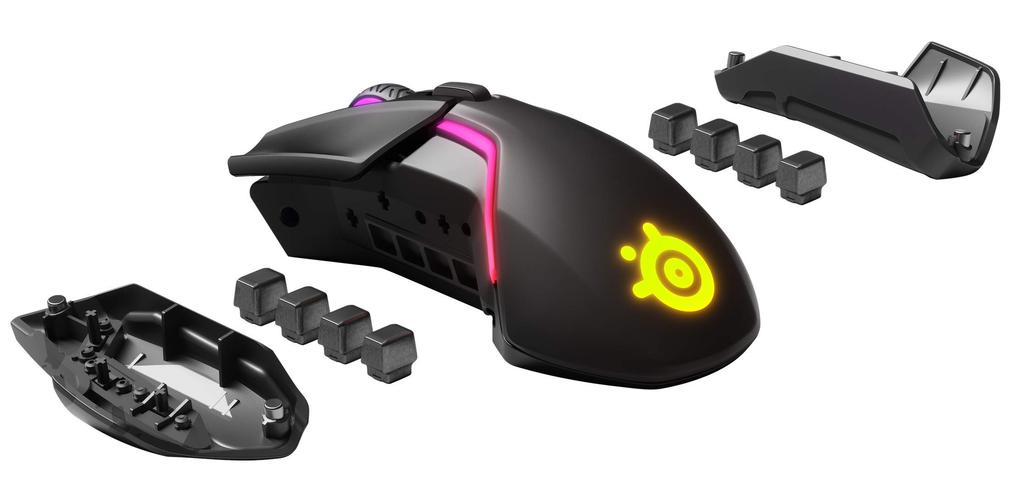 SteelSeries Rival 650 Wireless Gaming Mouse Dual Customizable Weight and Center of ARM Processor (62456) - Wireless, Sensor, Gravity, 32-bit