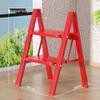 Housewarming Thickened A-Frame Folding Ladder with Enlarged Red Pedal for Safety