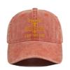 Cap Baseball Retro Printed Peaked Cap Washed Distressed Visor Fashion Cotton